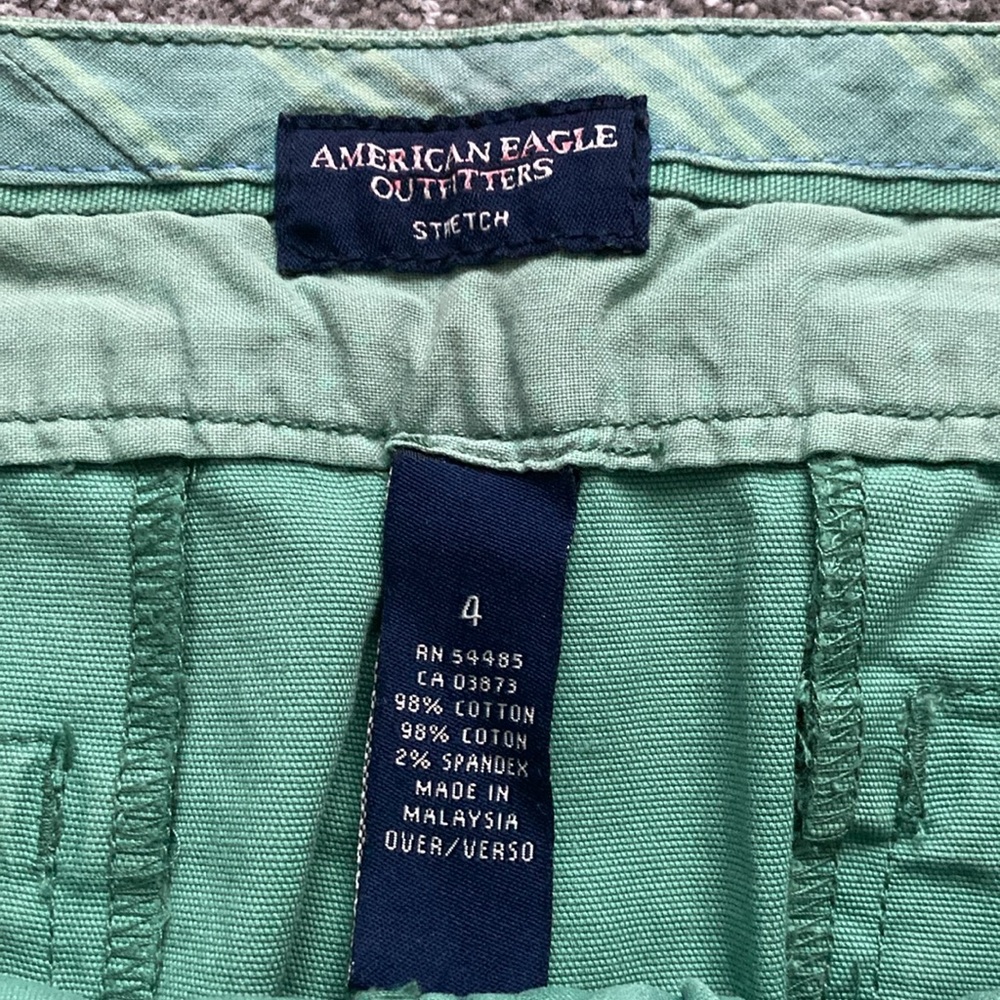 American Eagle Outfitters Vintage Stretch Green Low Rise Skirt - Picture 5 of 8